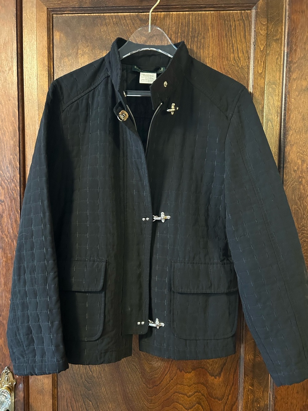 Harve Benard quilted black jacket